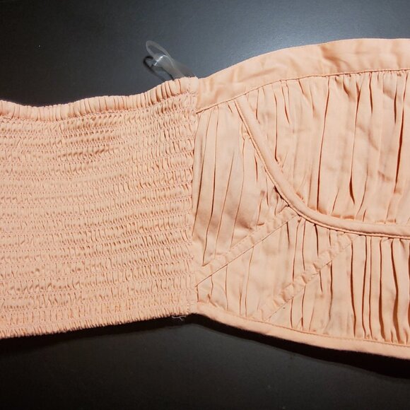 NWOT J. Crew Summer Low cut Peach Top. Cotton 100% . Size S. - Picture 4 of 7